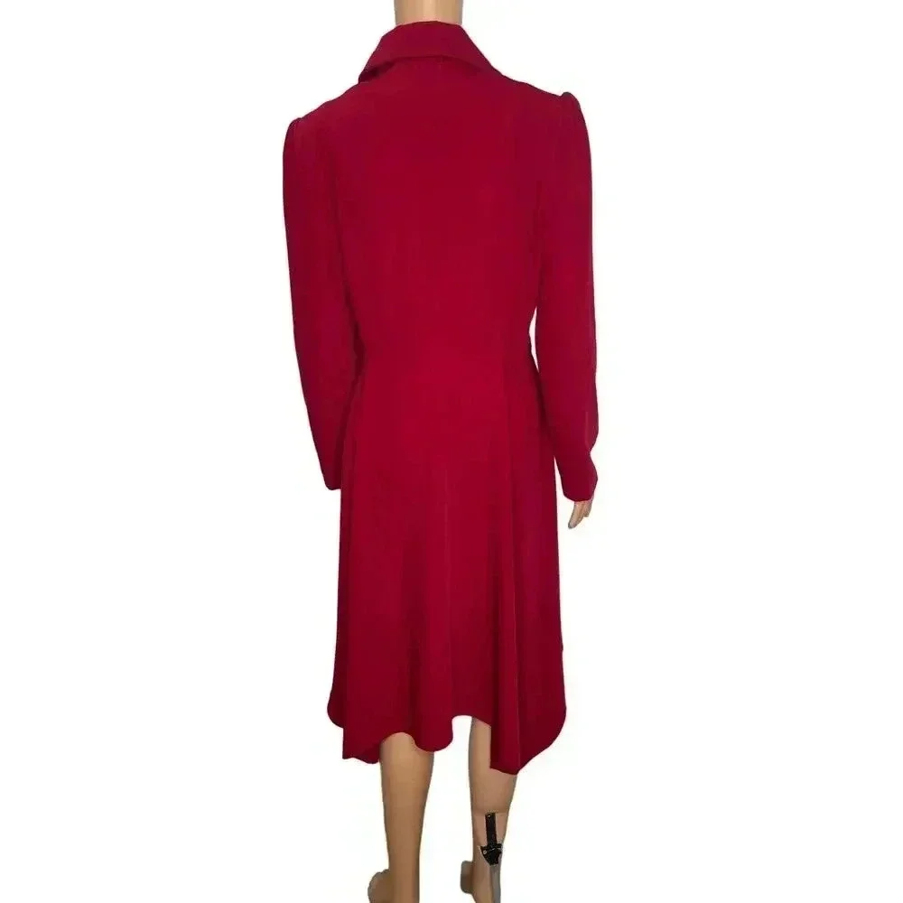 Scarlet Darkness Victorian Jacket Vintage Long Steampunk Gothic Coat size M - Picture 2 of 9